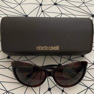 Roberto Cavalier Cat-Eye Sunglasses 59MM w/ Case Color Brown